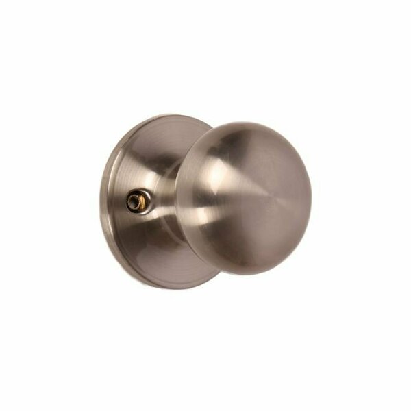 Pamex Baron Knob with Round Rose Half Dummy Lockset Grade 3 Satin Nickel Finish FTFP40